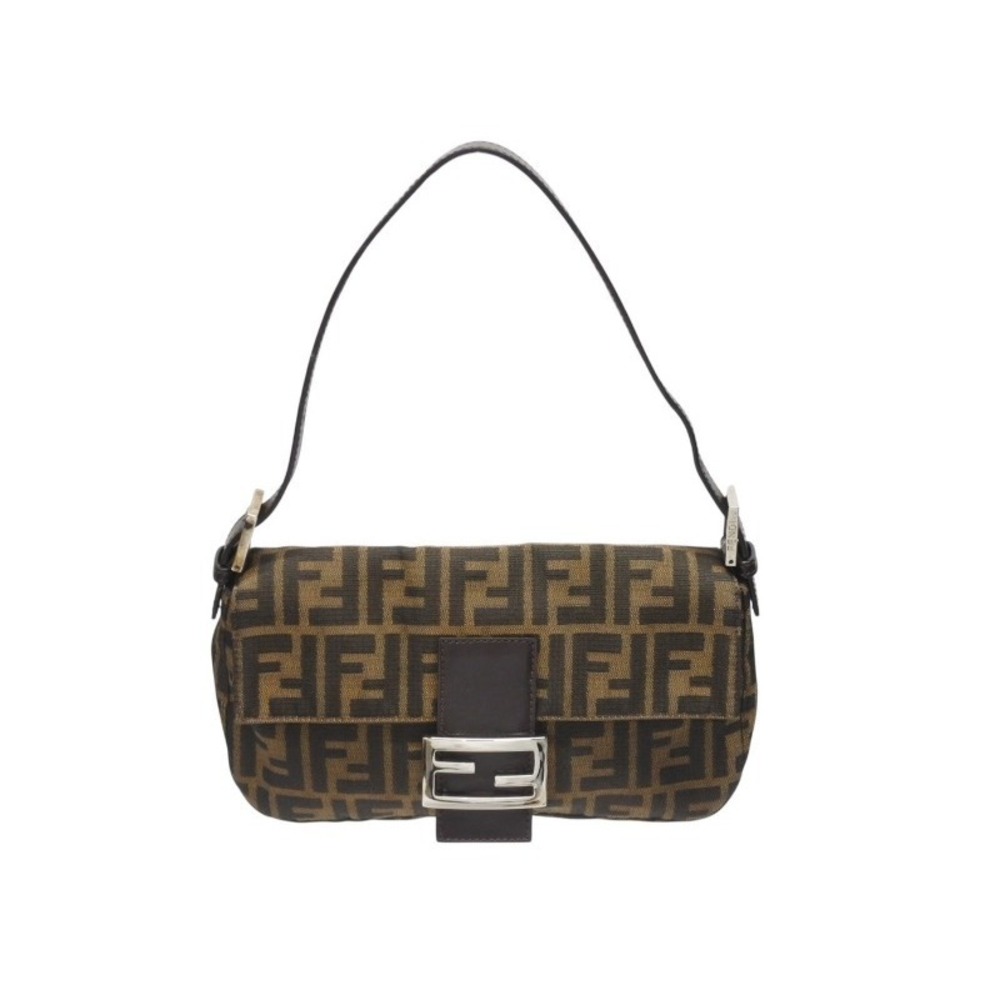 Fendi canvas Bucket Mamma handbag brown Zucca leather - Picture 2 of 10